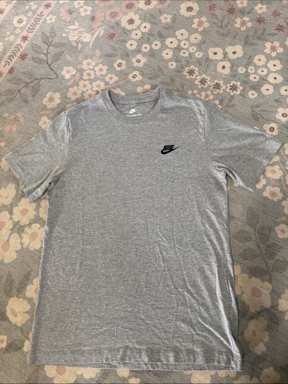 Nike Short Sleeve Crew Tee - Gray with Black Logo